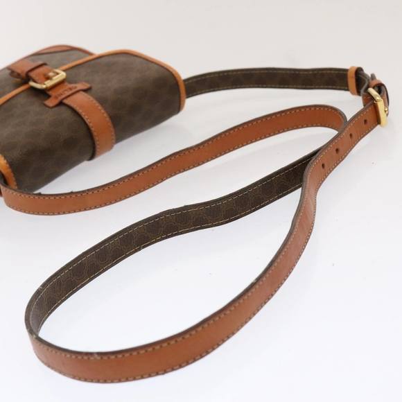 CELINE Macadam Canvas Shoulder Bag PVC Brown Auth ep3998 - Picture 7 of 16